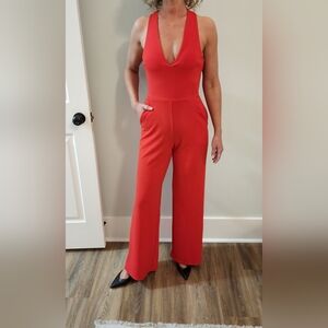 Elegant Red Jumpsuit
